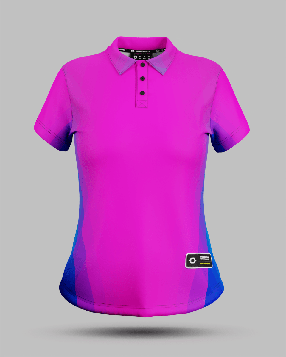 Womens Helsinki 2.0 3 Button Polo Collar Jersey - Onboard Sportswear