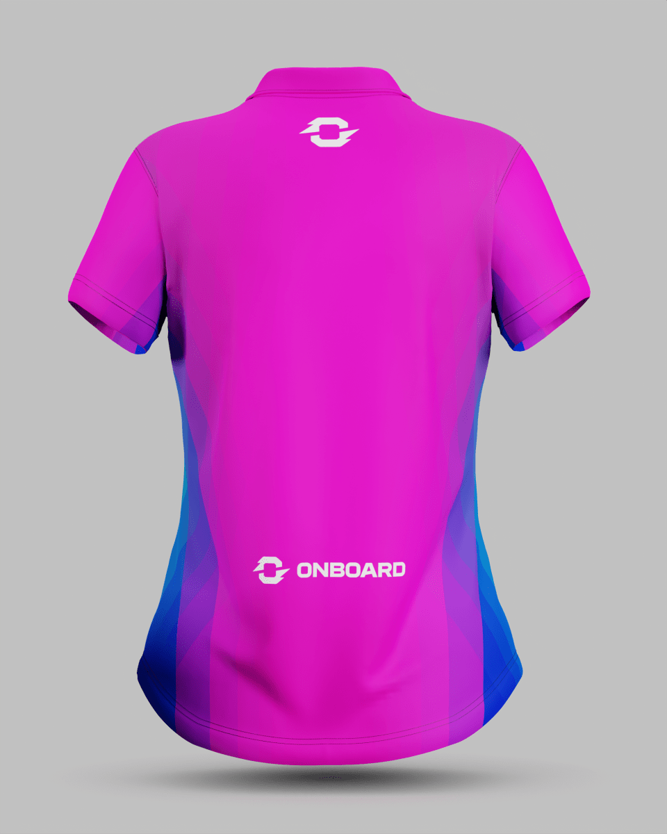 Womens Helsinki 2.0 3 Button Polo Collar Jersey - Onboard Sportswear