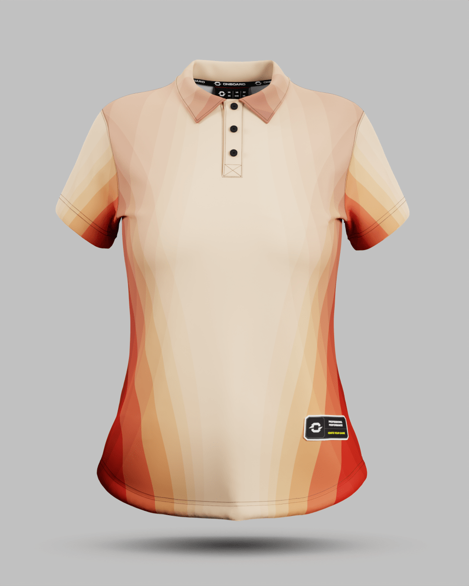 Womens Helsinki 2.0 3 Button Polo Collar Jersey - Onboard Sportswear