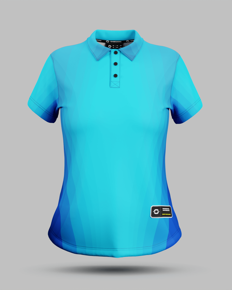 Womens Helsinki 2.0 3 Button Polo Collar Jersey - Onboard Sportswear