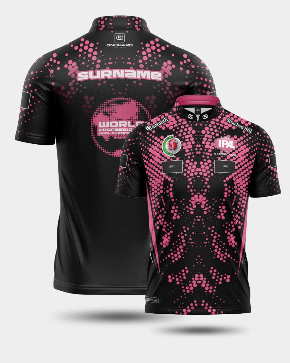 2025 Official IPA World Championship Jersey Black/Pink - Onboard Sportswear