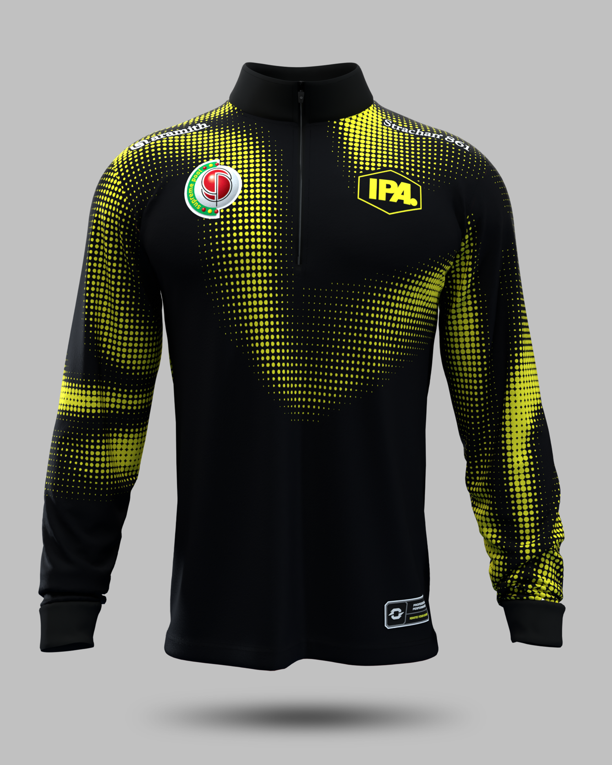 Official 2026 IPA Tour 1/2 Zip Mid Layer (Black/Yellow)