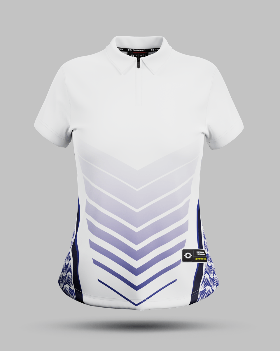 Womens Lisbon 1/4 Zip Polo Collar Jersey - Onboard Sportswear