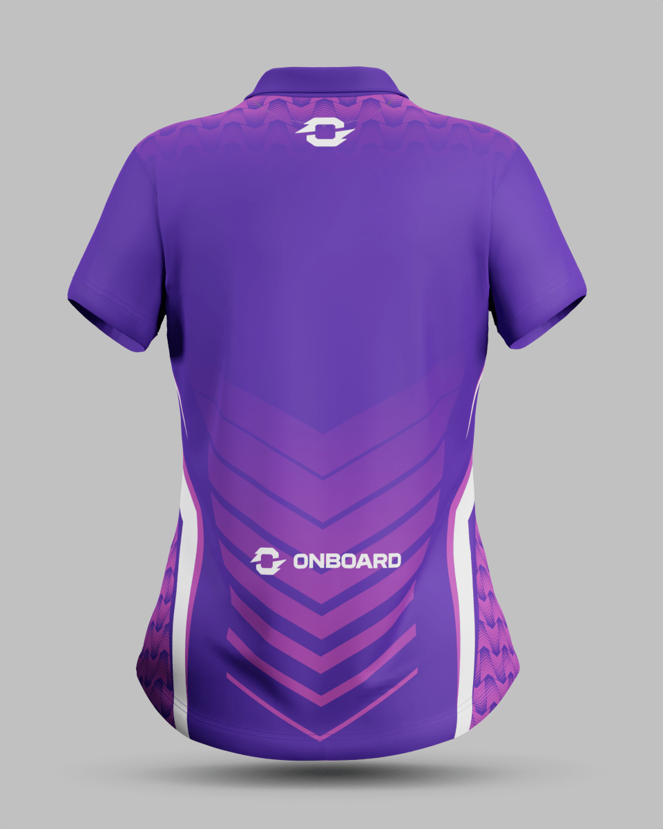 Womens Lisbon 3 Button Polo Collar Jersey - Onboard Sportswear