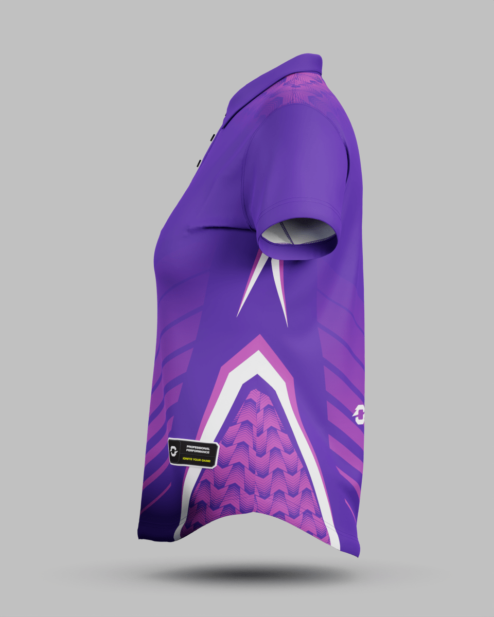 Womens Lisbon 3 Button Polo Collar Jersey - Onboard Sportswear