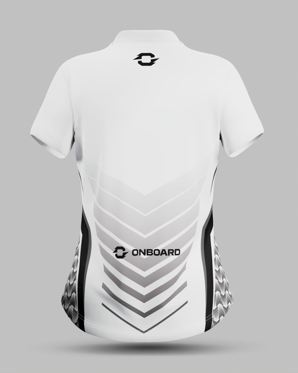 Womens Lisbon 3 Button Polo Collar Jersey - Onboard Sportswear