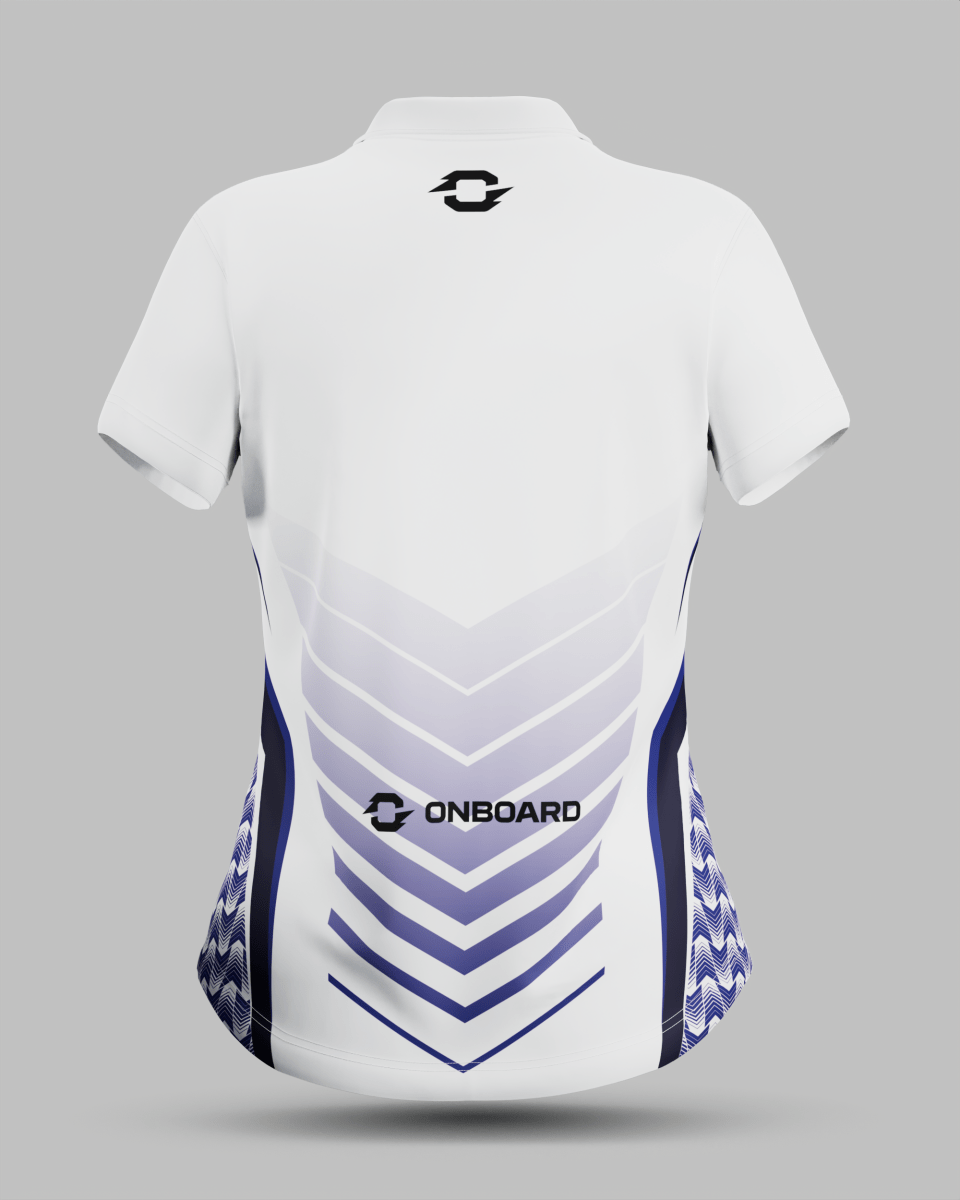 Womens Lisbon 3 Button Polo Collar Jersey - Onboard Sportswear