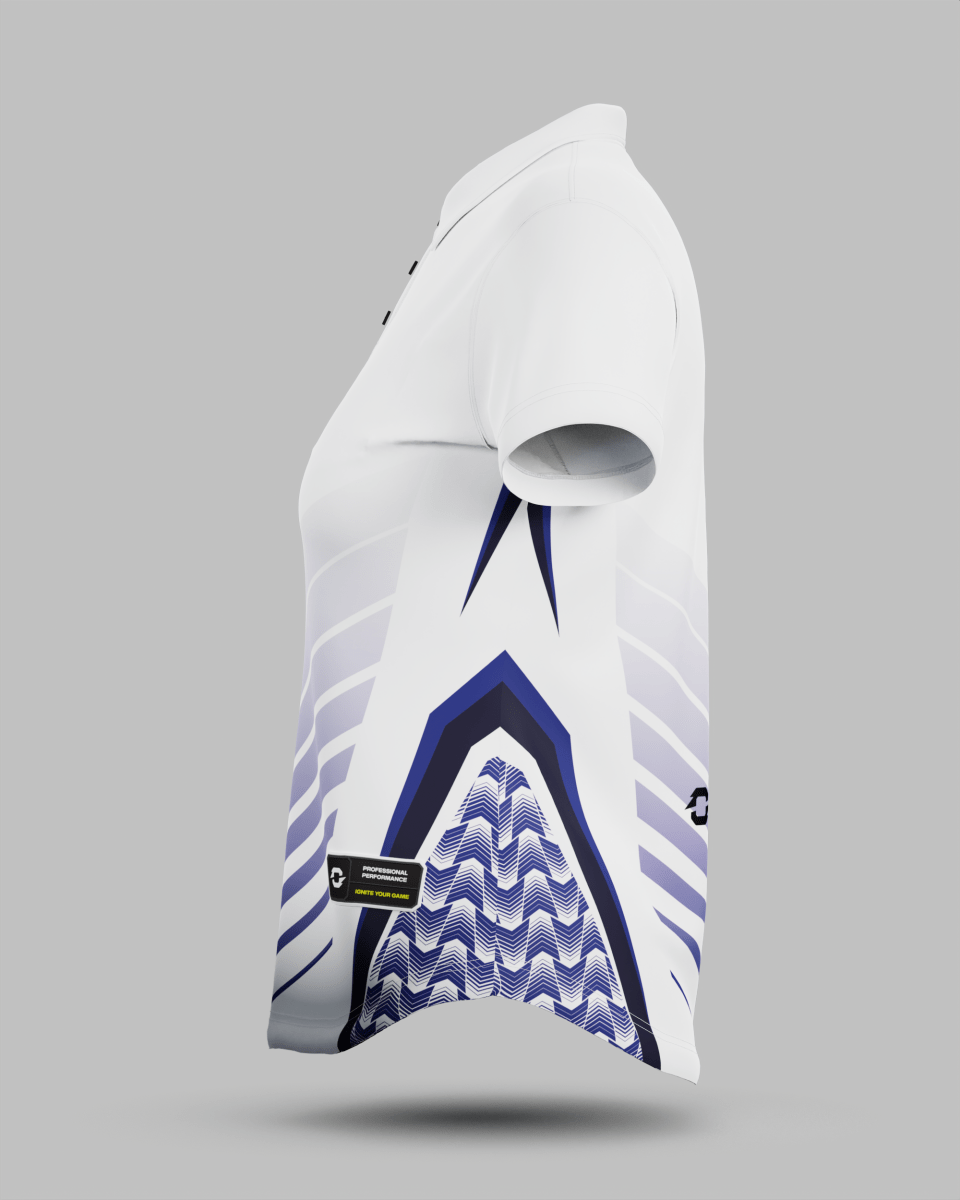 Womens Lisbon 3 Button Polo Collar Jersey - Onboard Sportswear