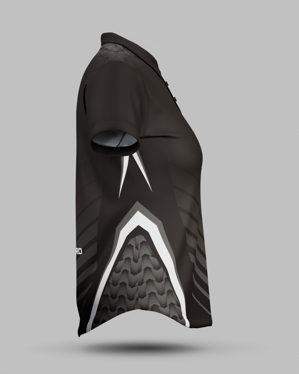 Womens Lisbon 3 Button Polo Collar Jersey - Onboard Sportswear