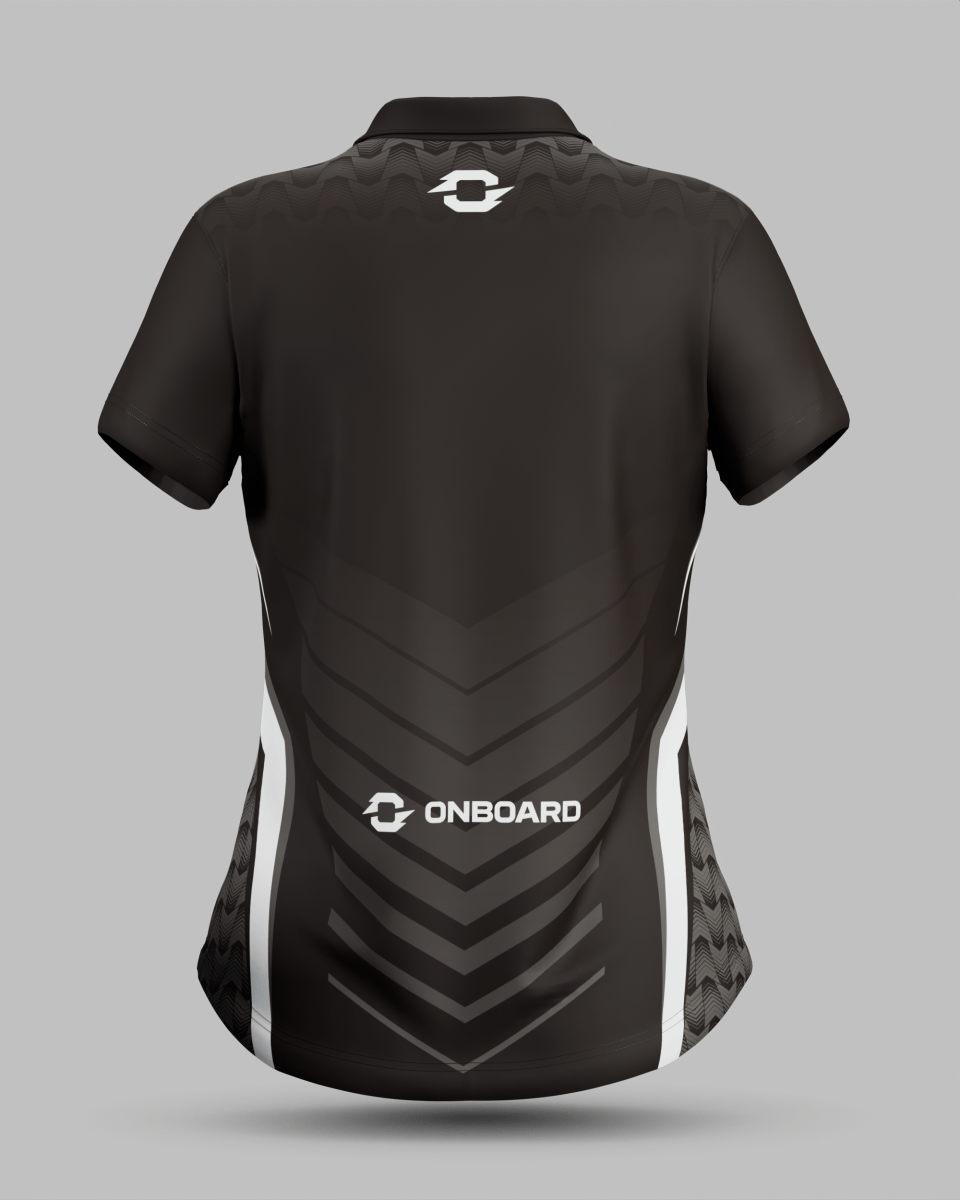 Womens Lisbon 3 Button Polo Collar Jersey - Onboard Sportswear