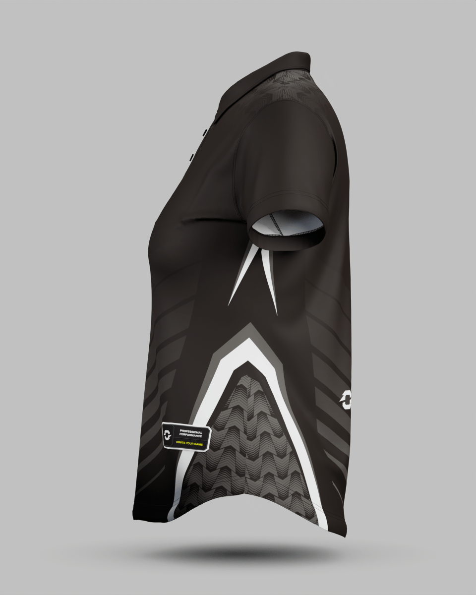 Womens Lisbon 3 Button Polo Collar Jersey - Onboard Sportswear