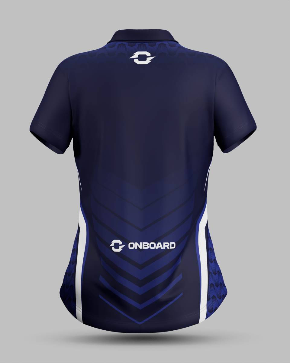 Womens Lisbon 3 Button Polo Collar Jersey - Onboard Sportswear