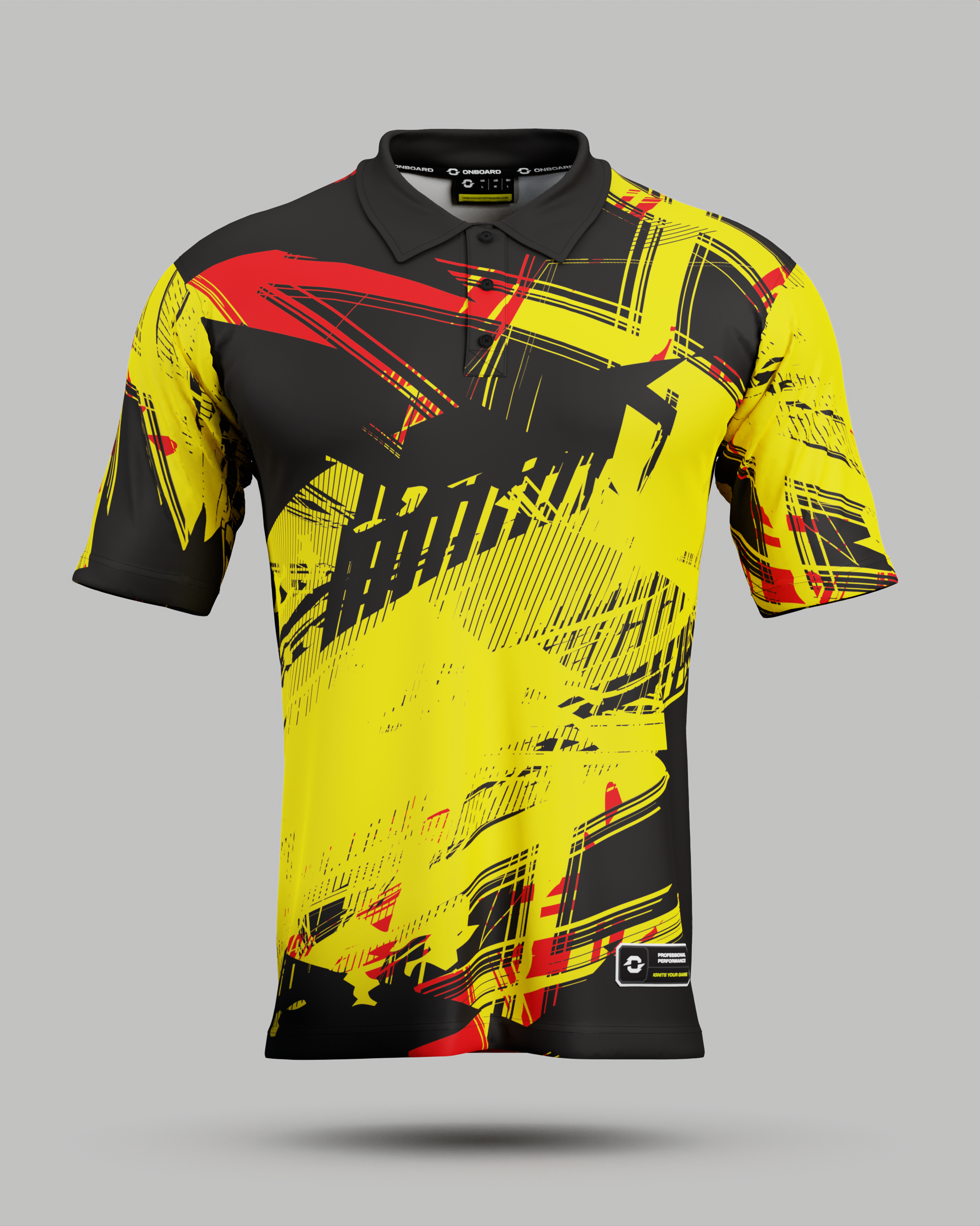 Madrid 3 Button Polo Collar Jersey
