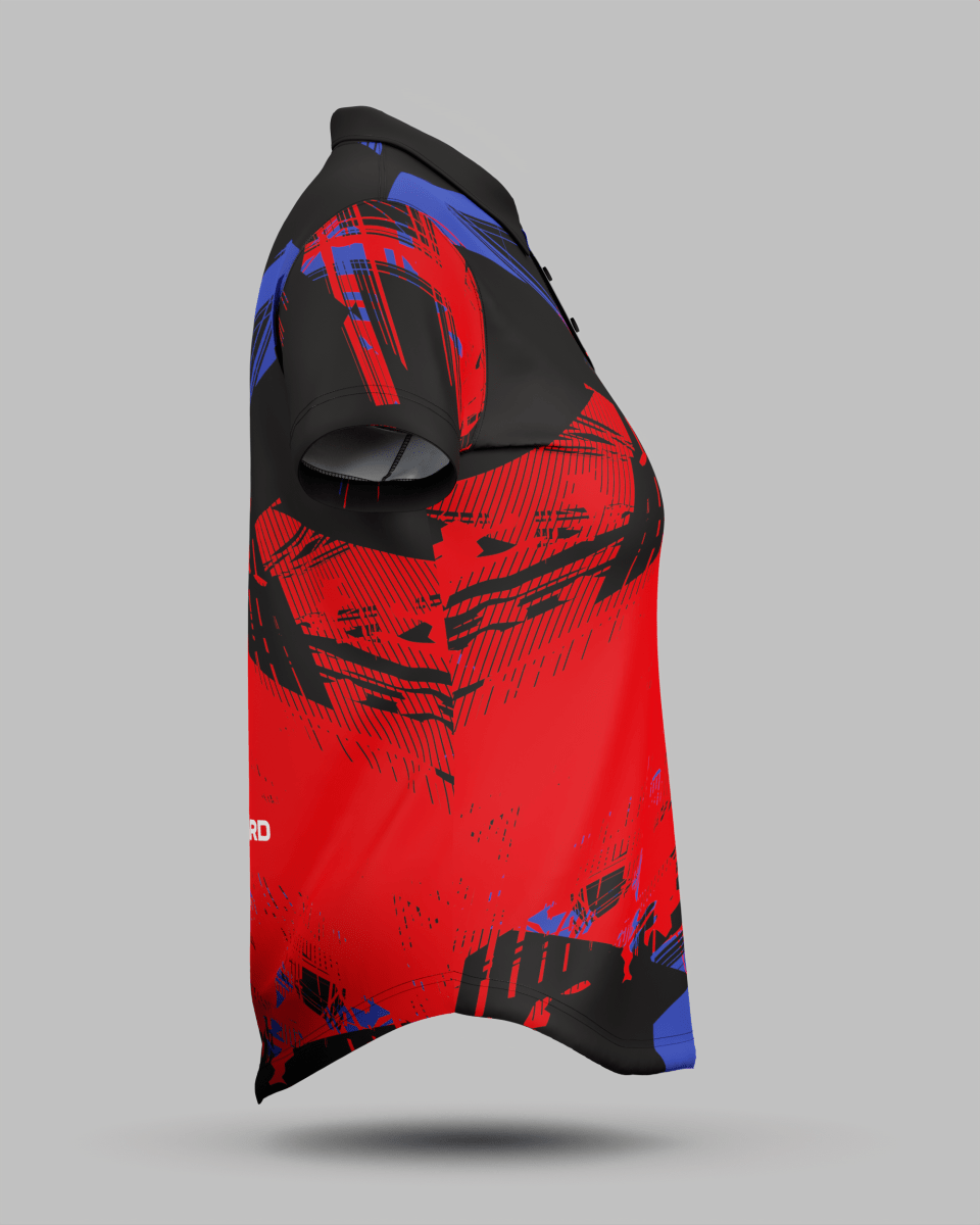 Womens Madrid 3 Button Polo Collar Jersey - Onboard Sportswear