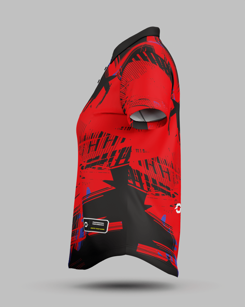 Womens Madrid 3 Button Polo Collar Jersey - Onboard Sportswear