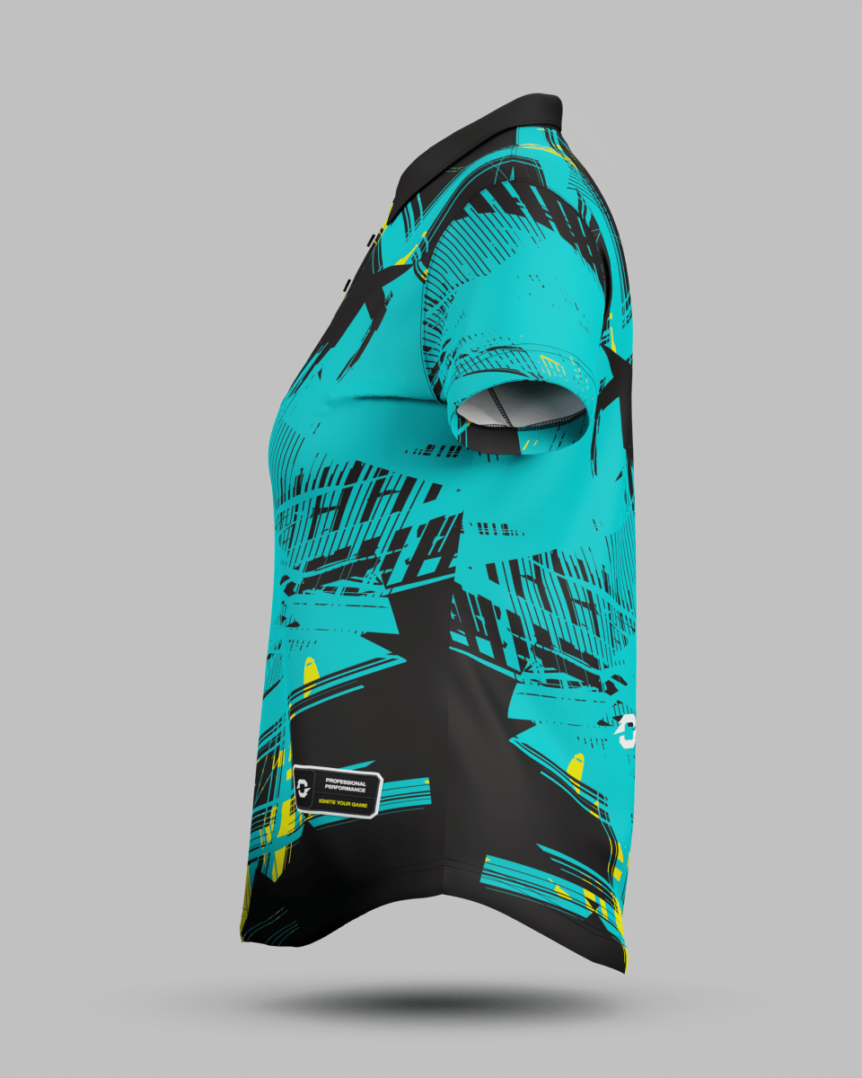 Womens Madrid 3 Button Polo Collar Jersey - Onboard Sportswear