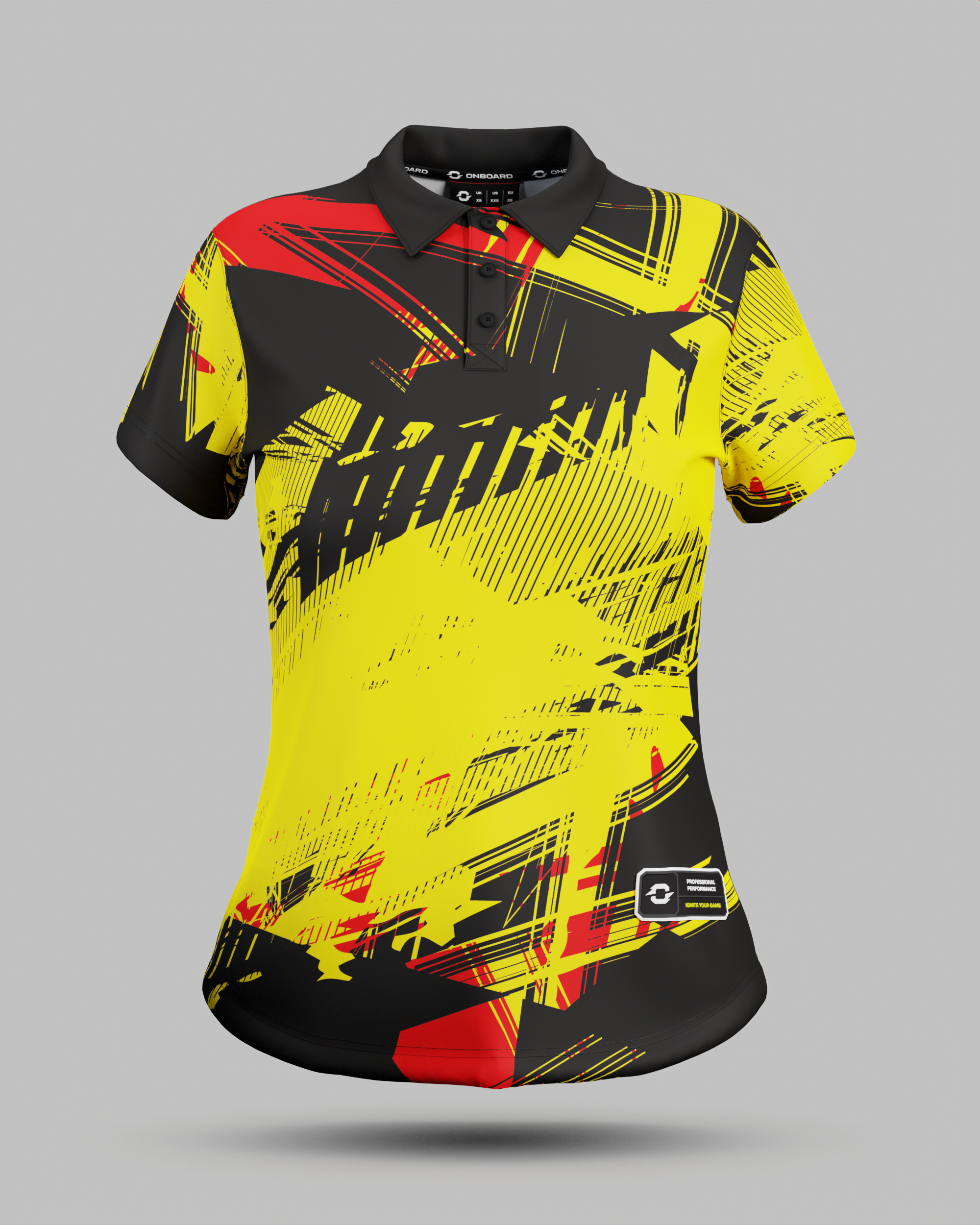 Womens Madrid 3 Button Polo Collar Jersey
