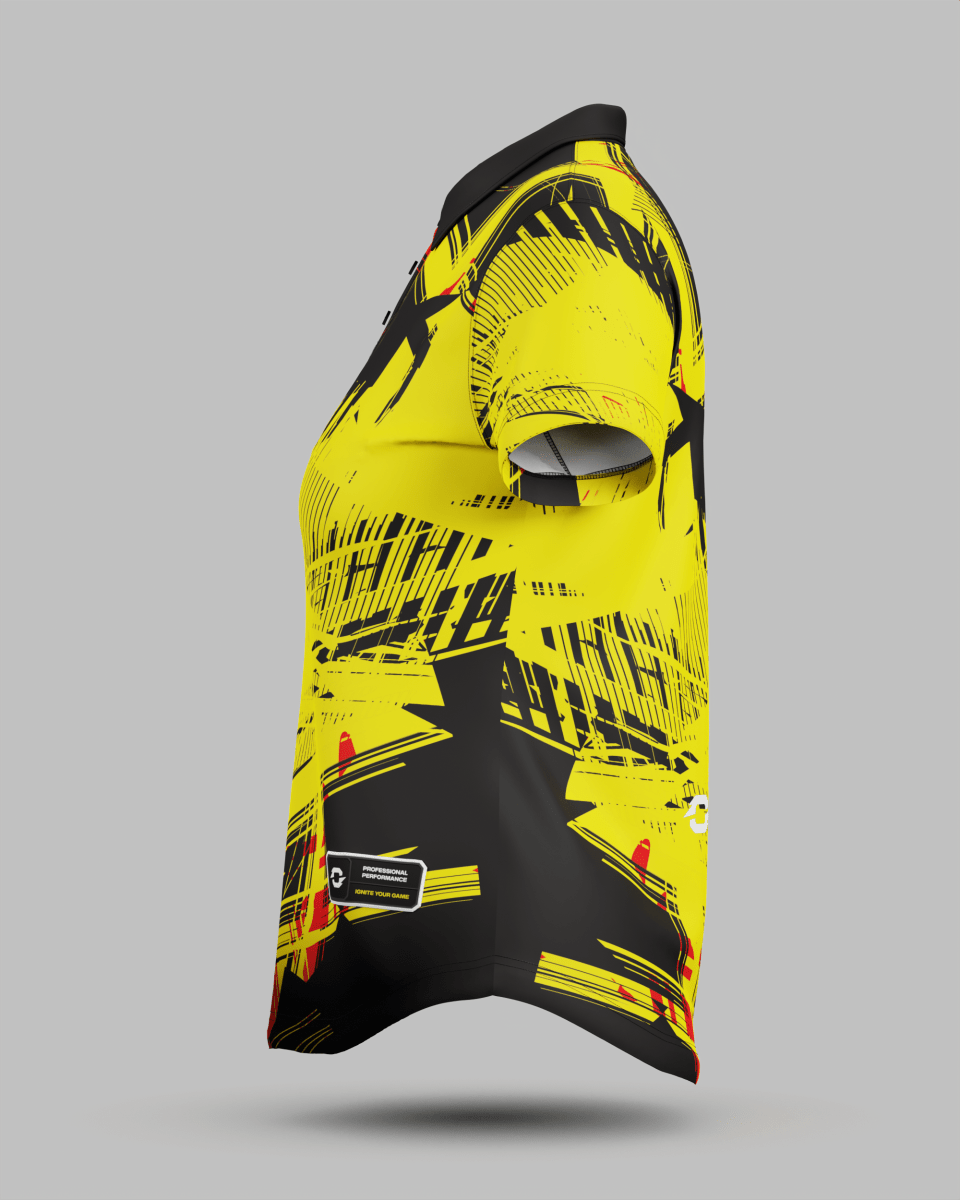 Womens Madrid 3 Button Polo Collar Jersey - Onboard Sportswear