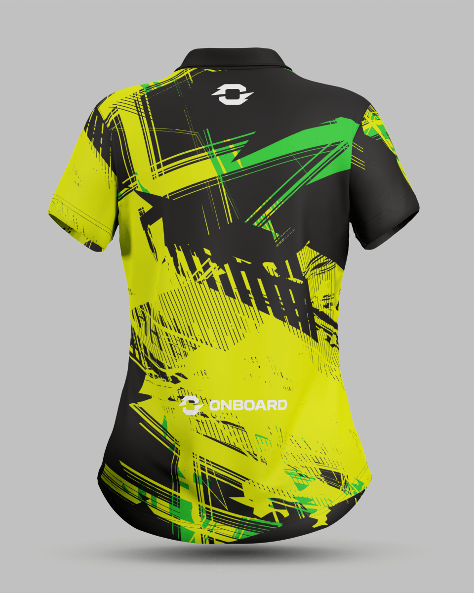 Womens Madrid 3 Button Polo Collar Jersey - Onboard Sportswear