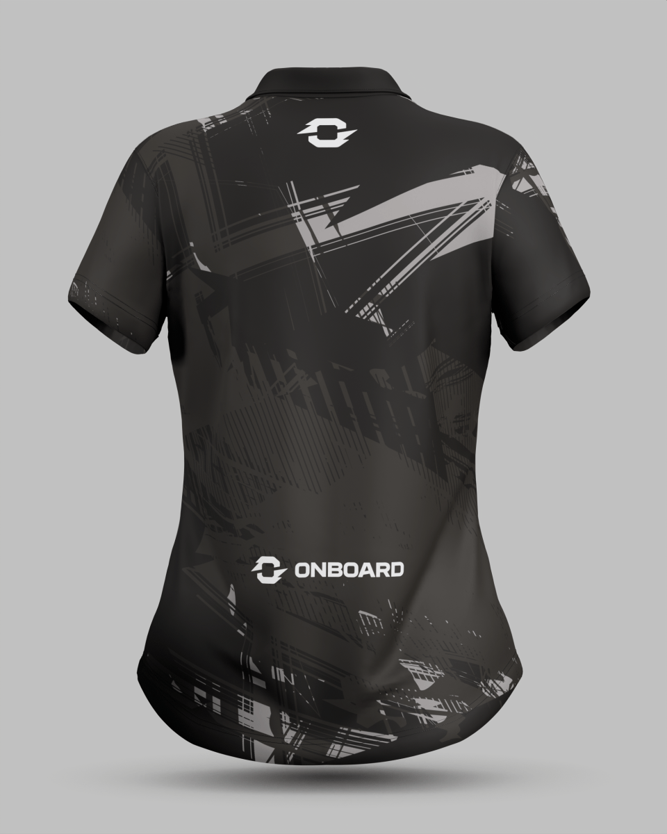 Womens Madrid 3 Button Polo Collar Jersey - Onboard Sportswear