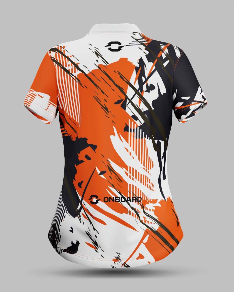 Womens Manhattan 3 Button Polo Collar Jersey - Onboard Sportswear