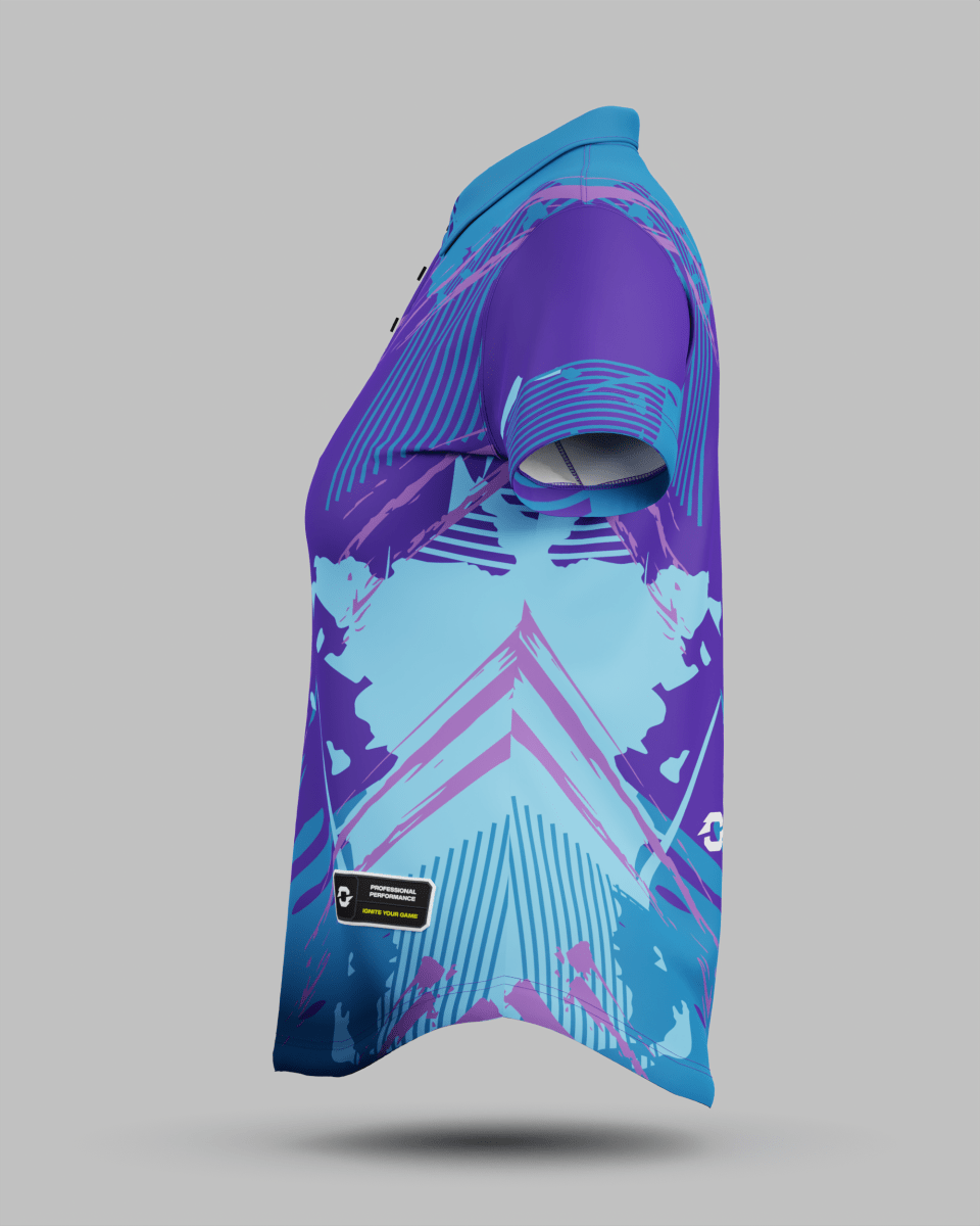 Womens Manhattan 3 Button Polo Collar Jersey - Onboard Sportswear