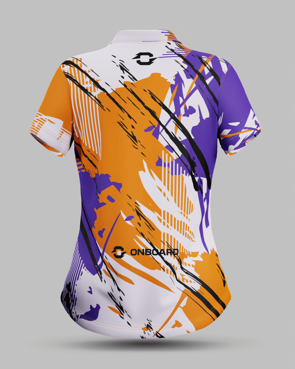 Womens Manhattan 3 Button Polo Collar Jersey - Onboard Sportswear