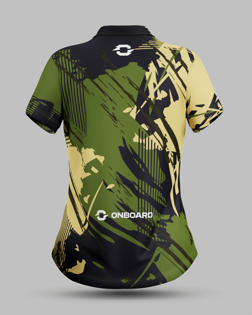 Womens Manhattan 3 Button Polo Collar Jersey - Onboard Sportswear