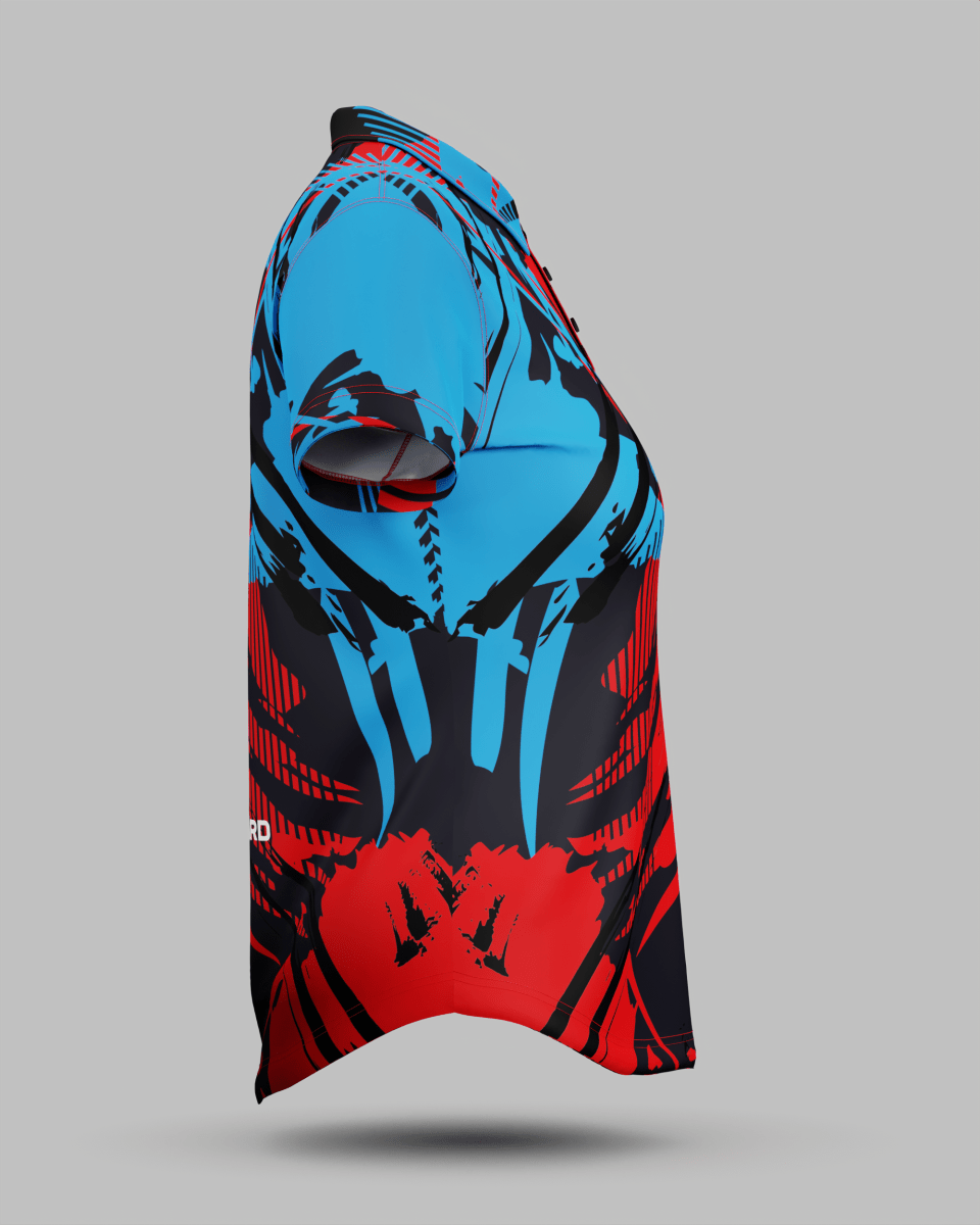 Womens Manhattan 3 Button Polo Collar Jersey - Onboard Sportswear