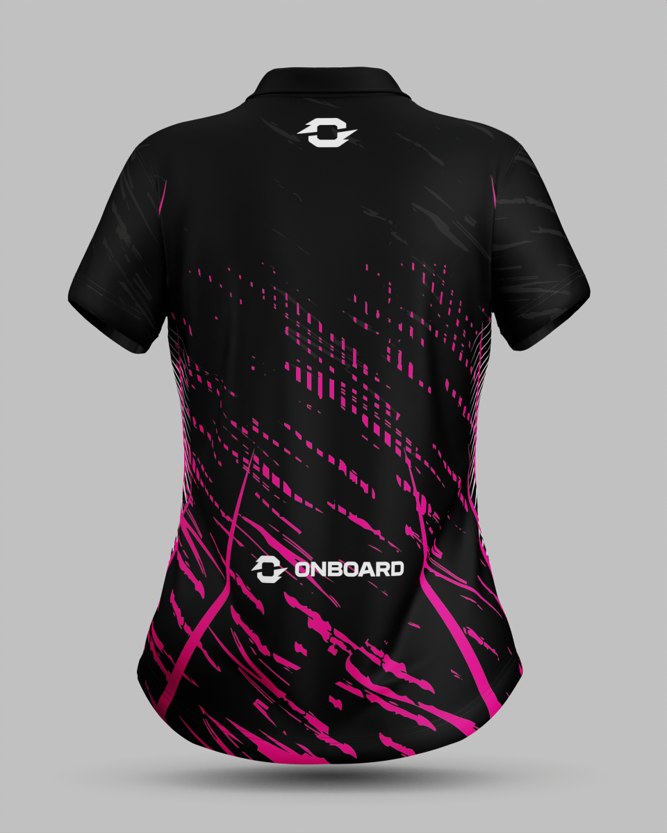 Womens Melbourne 3 Button Polo Collar Jersey - Onboard Sportswear