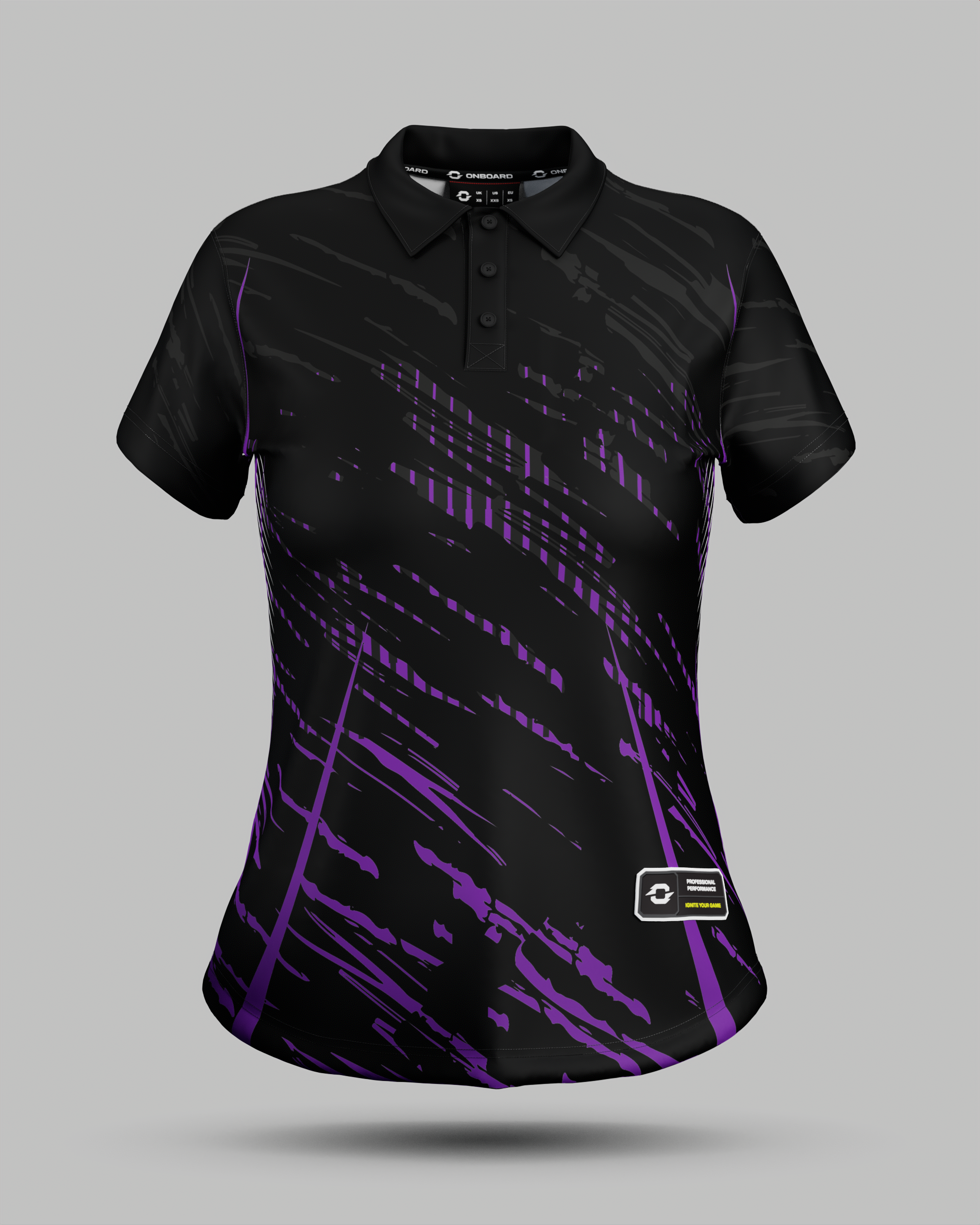 Womens Melbourne 3 Button Polo Collar Jersey