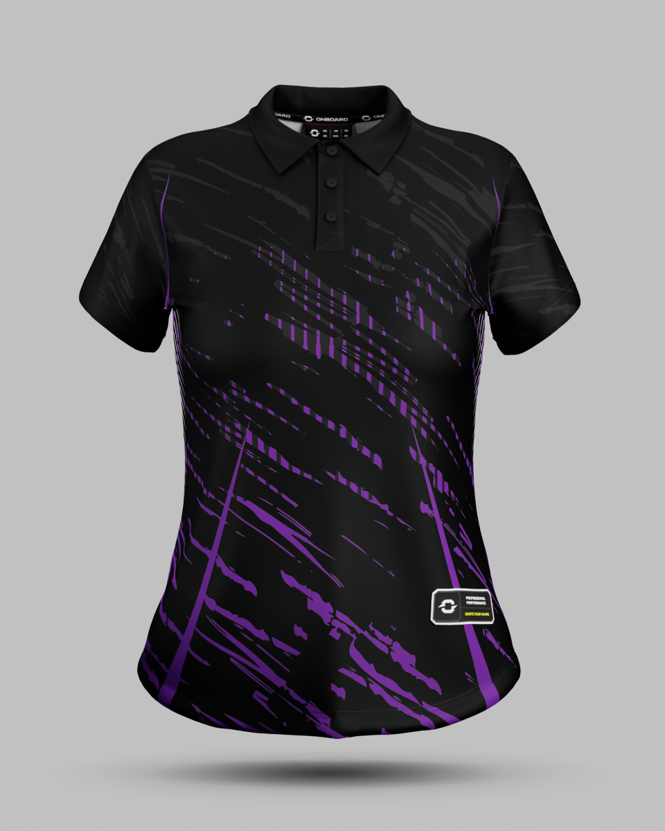 Womens Melbourne 3 Button Polo Collar Jersey - Onboard Sportswear