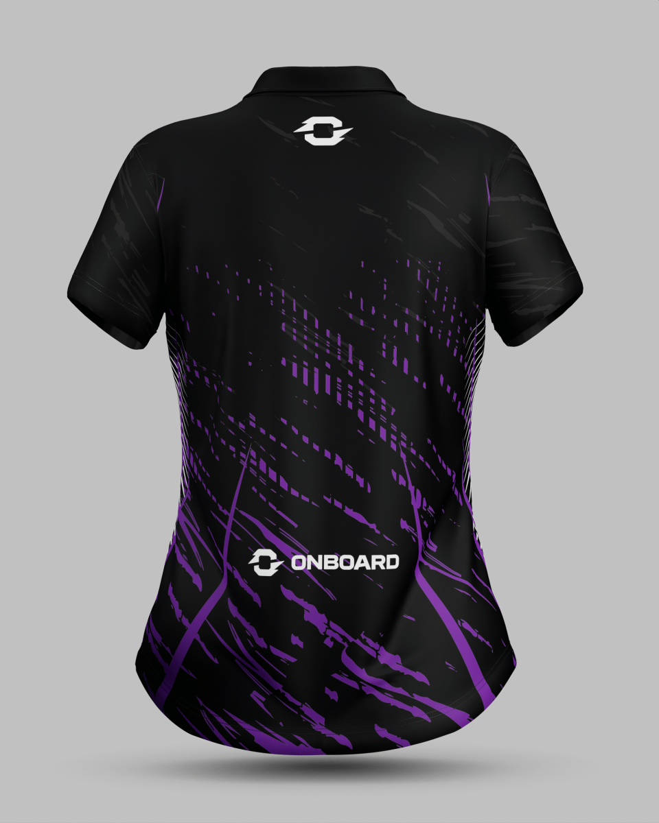 Womens Melbourne 3 Button Polo Collar Jersey - Onboard Sportswear