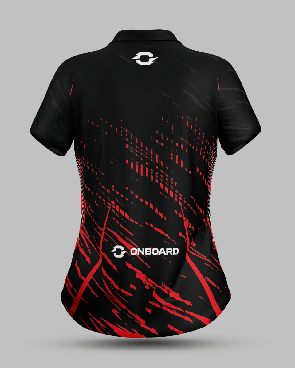 Womens Melbourne 3 Button Polo Collar Jersey - Onboard Sportswear