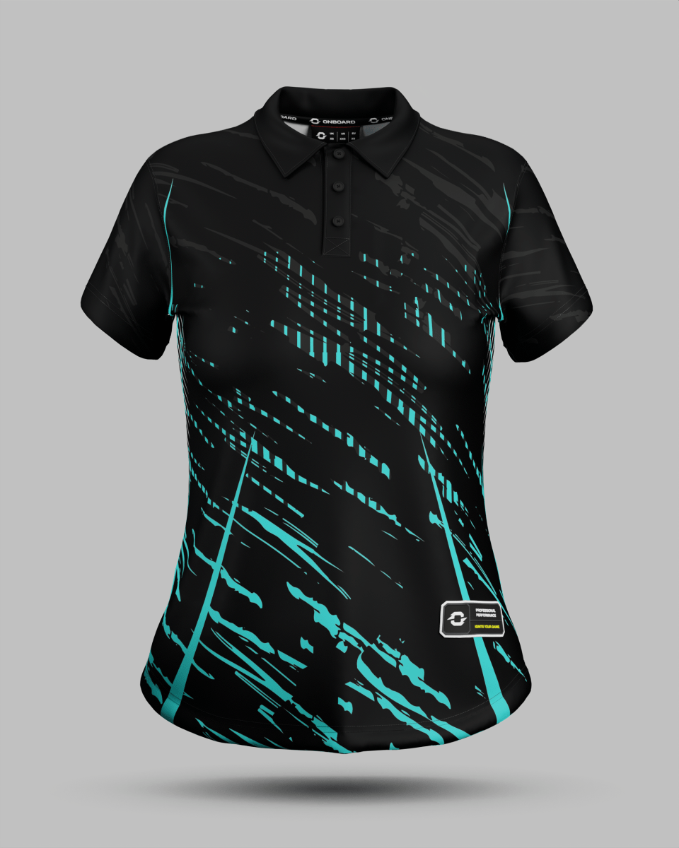 Womens Melbourne 3 Button Polo Collar Jersey - Onboard Sportswear