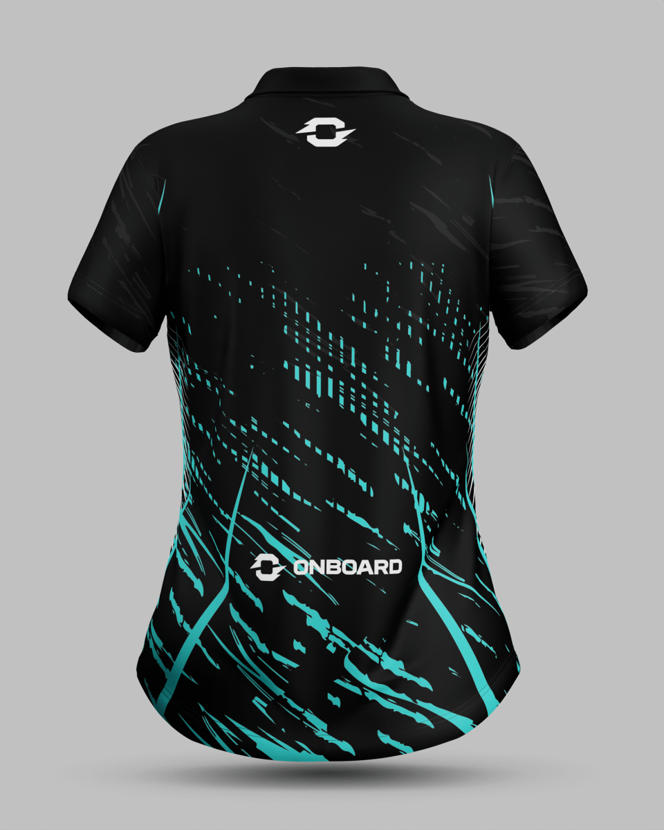 Womens Melbourne 3 Button Polo Collar Jersey - Onboard Sportswear