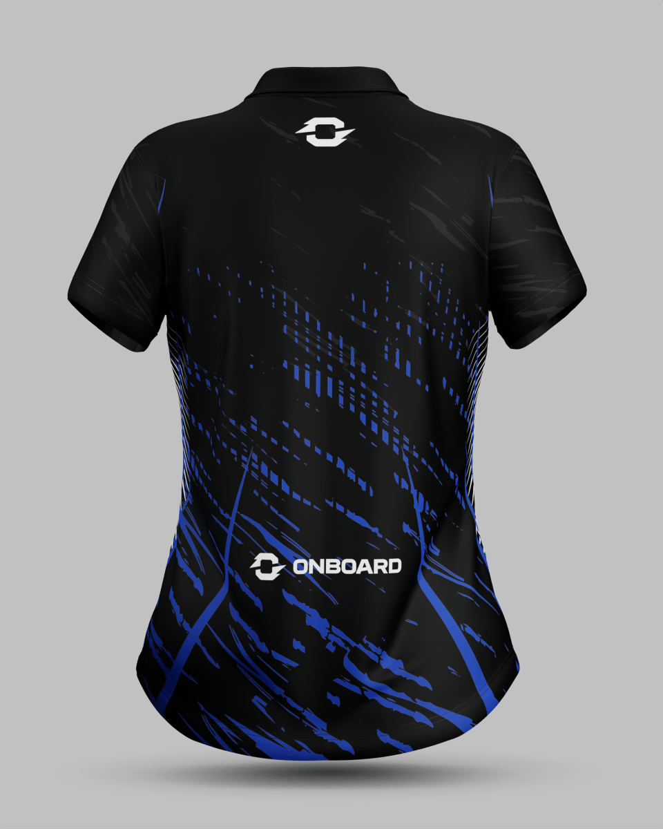 Womens Melbourne 3 Button Polo Collar Jersey - Onboard Sportswear