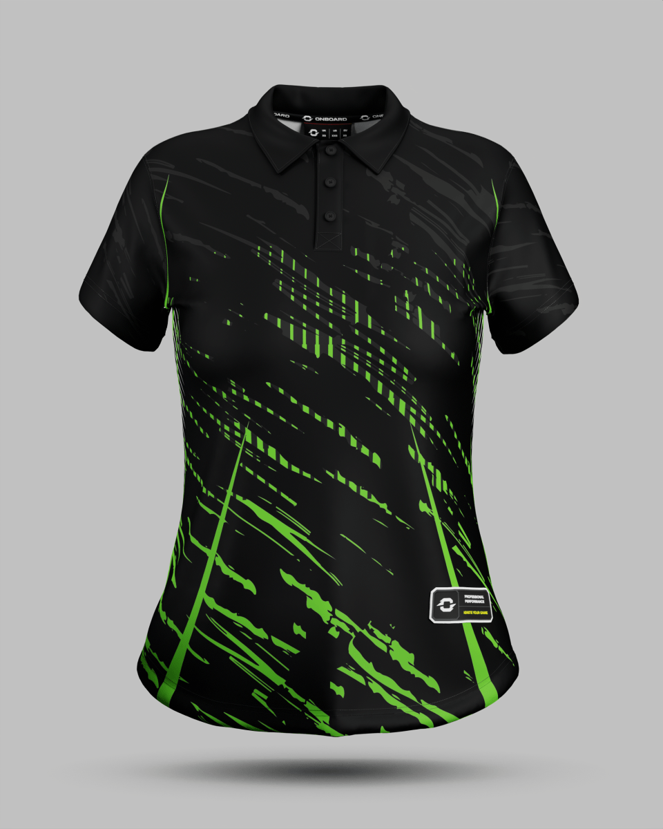 Womens Melbourne 3 Button Polo Collar Jersey - Onboard Sportswear