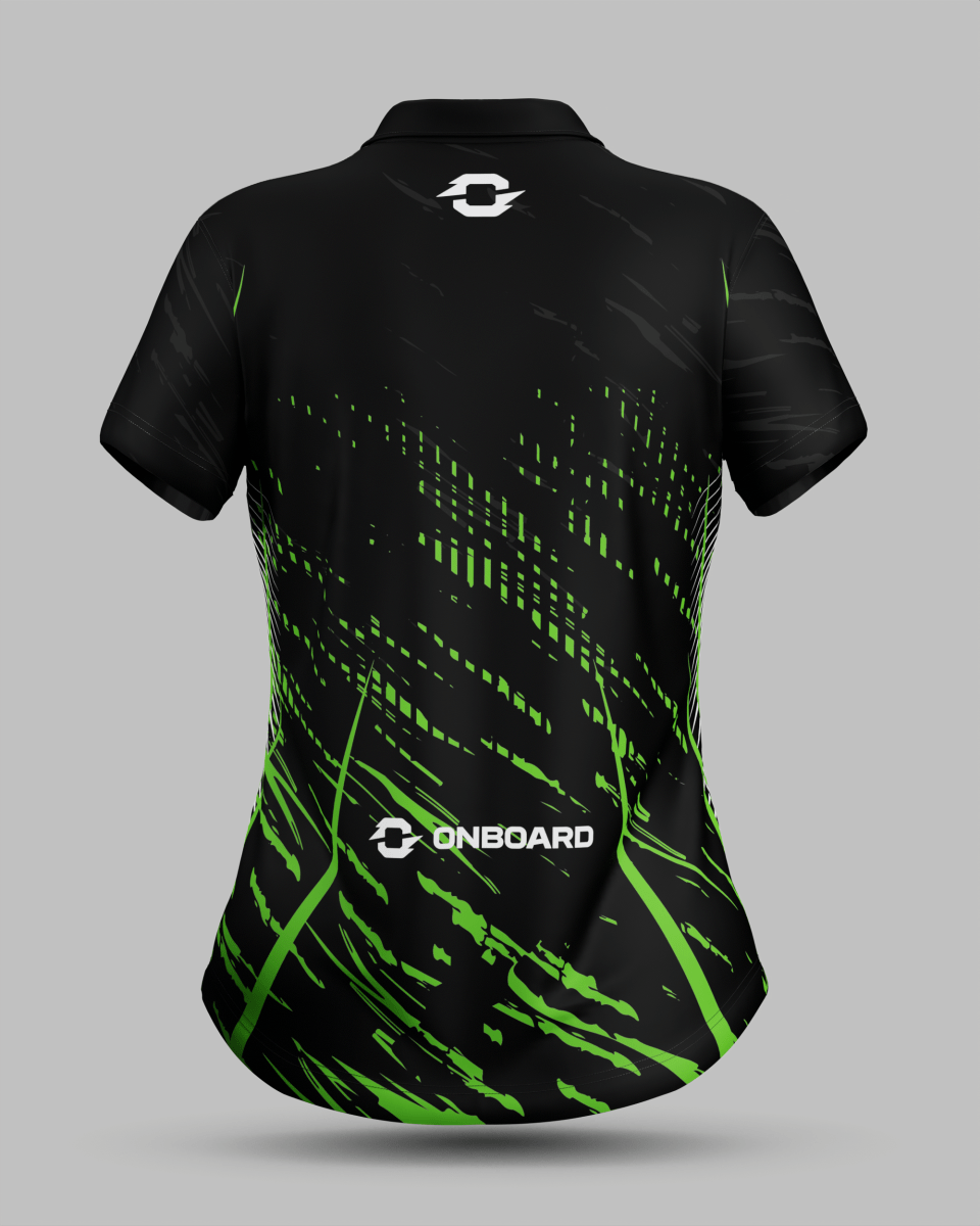 Womens Melbourne 3 Button Polo Collar Jersey - Onboard Sportswear