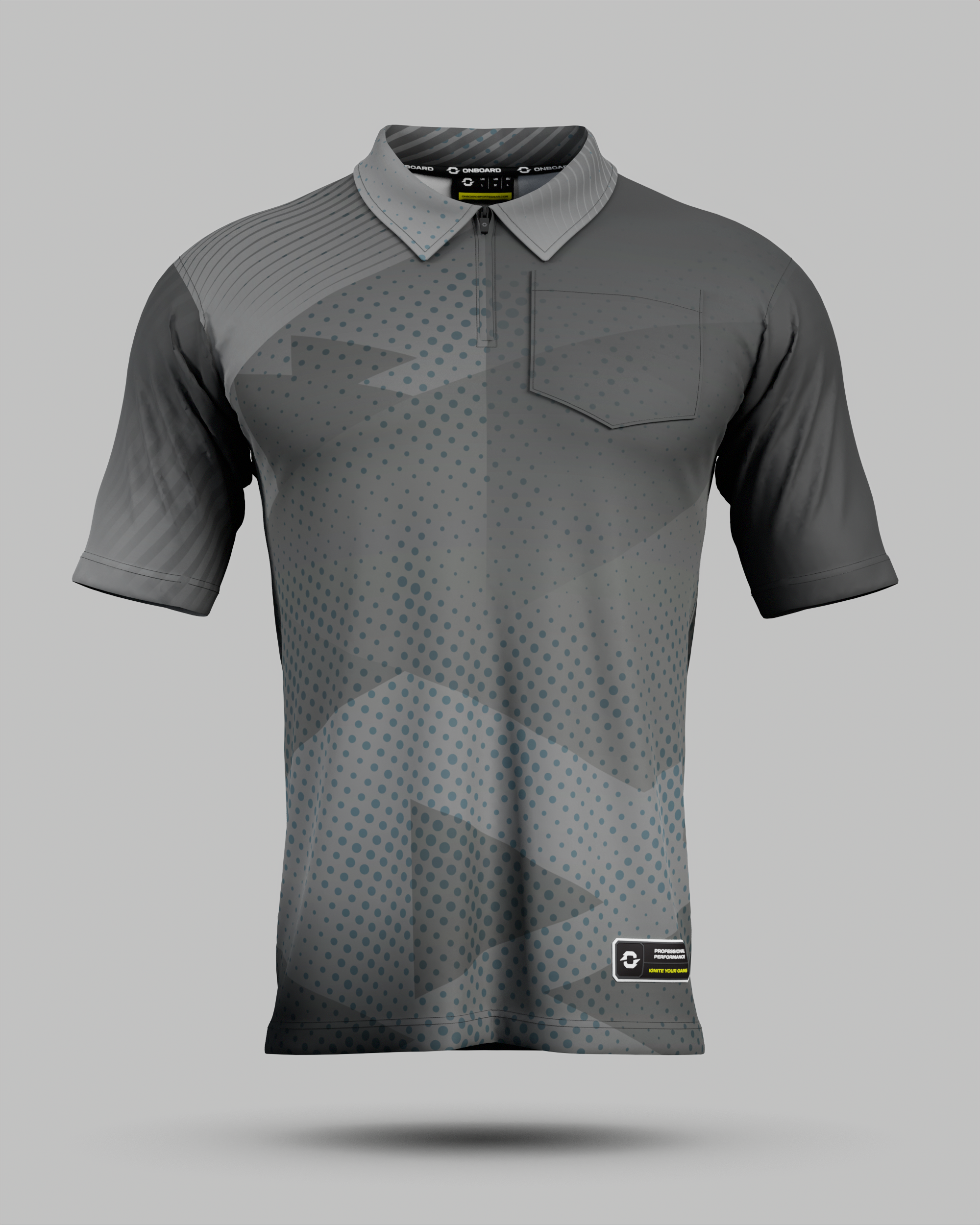 Youth Miami 2.0 1/4 Zip Polo Collar Jersey With Pocket
