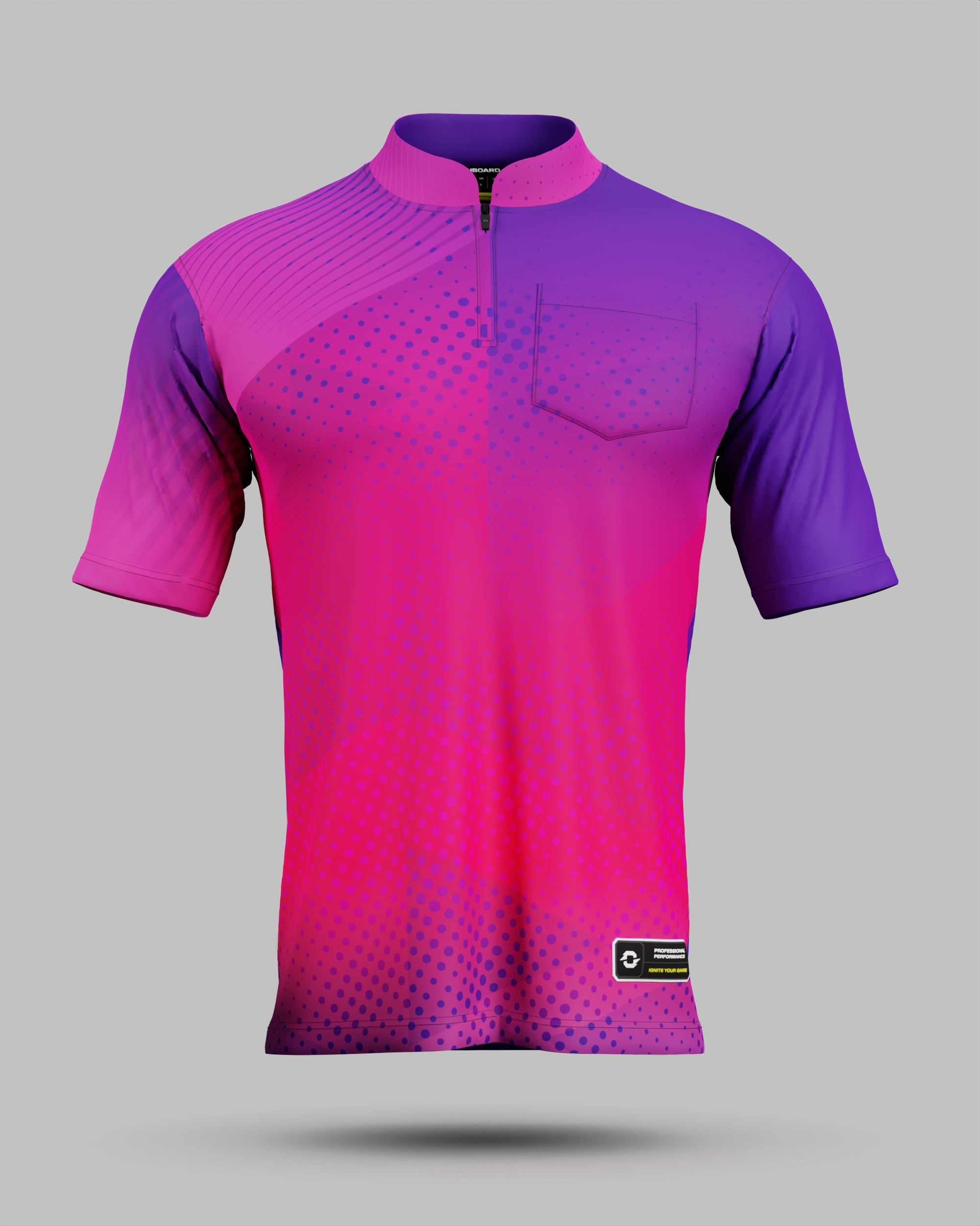 Youth Miami 2.0 1/4 Zip Pro Collar Jersey With Pocket