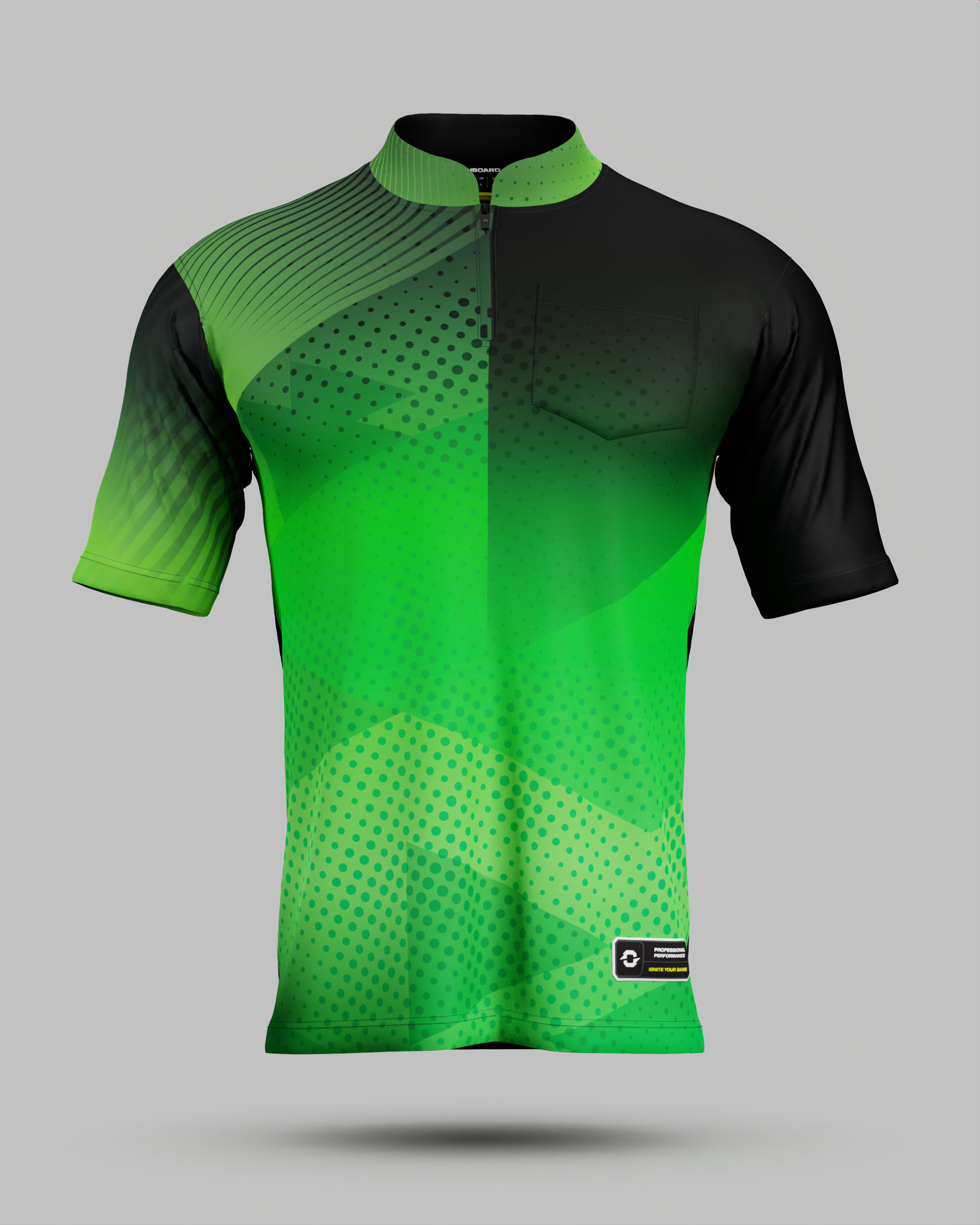 Youth Miami 2.0 1/4 Zip Pro Collar Jersey With Pocket