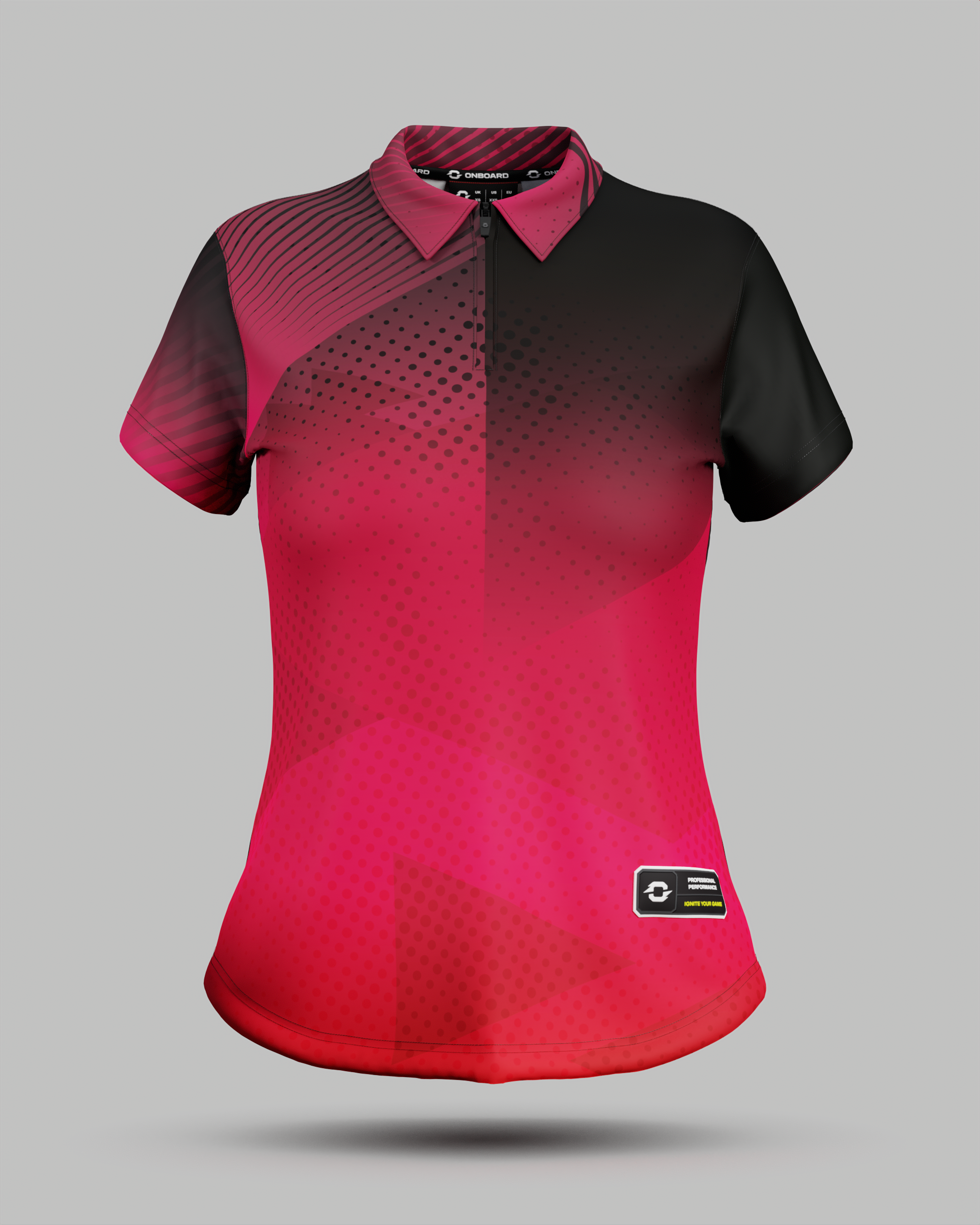Womens Miami 2.0 1/4 Zip Polo Collar Jersey