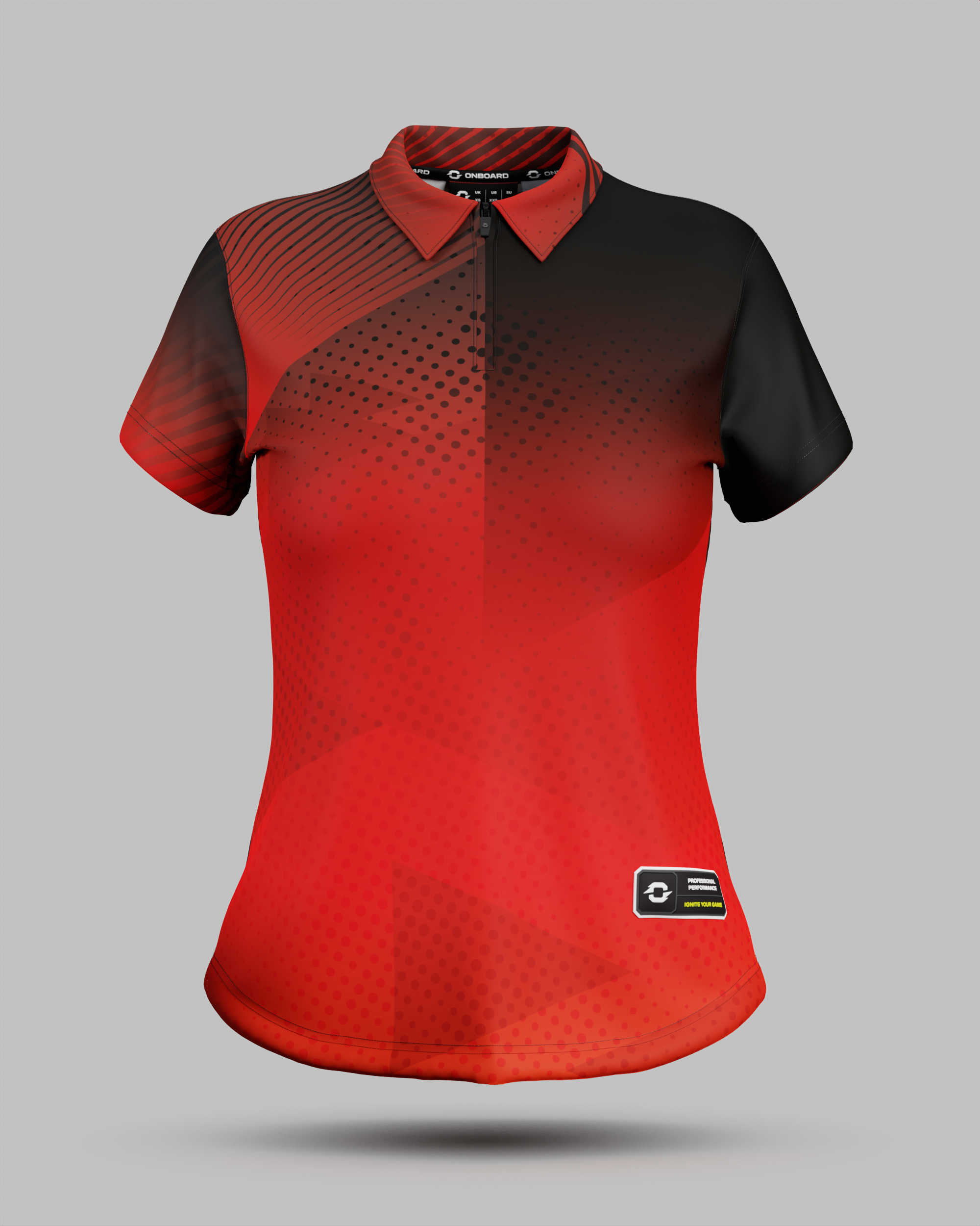 Womens Miami 2.0 1/4 Zip Polo Collar Jersey