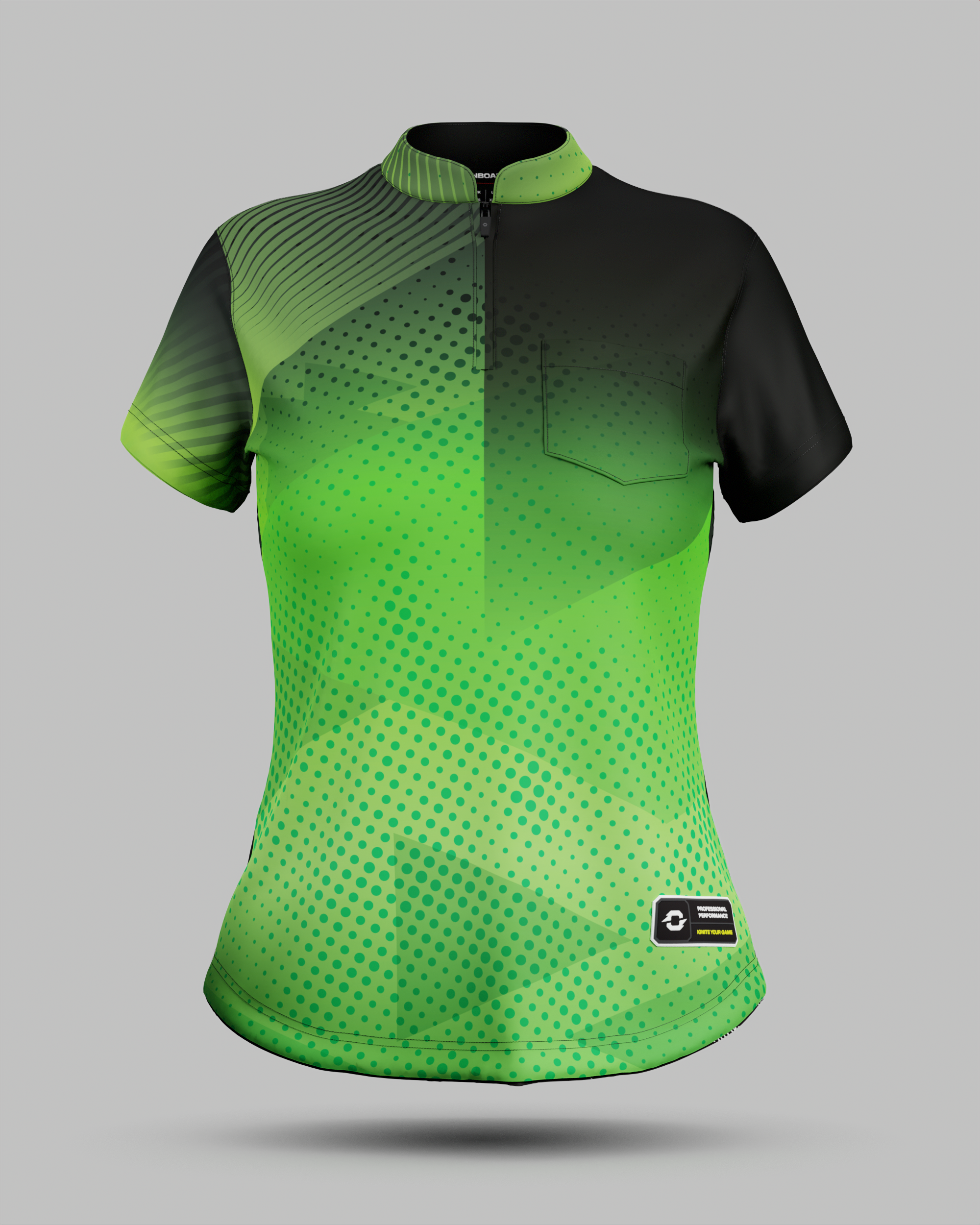 Womens Miami 2.0 1/4 Zip Pro Collar Jersey With Pocket