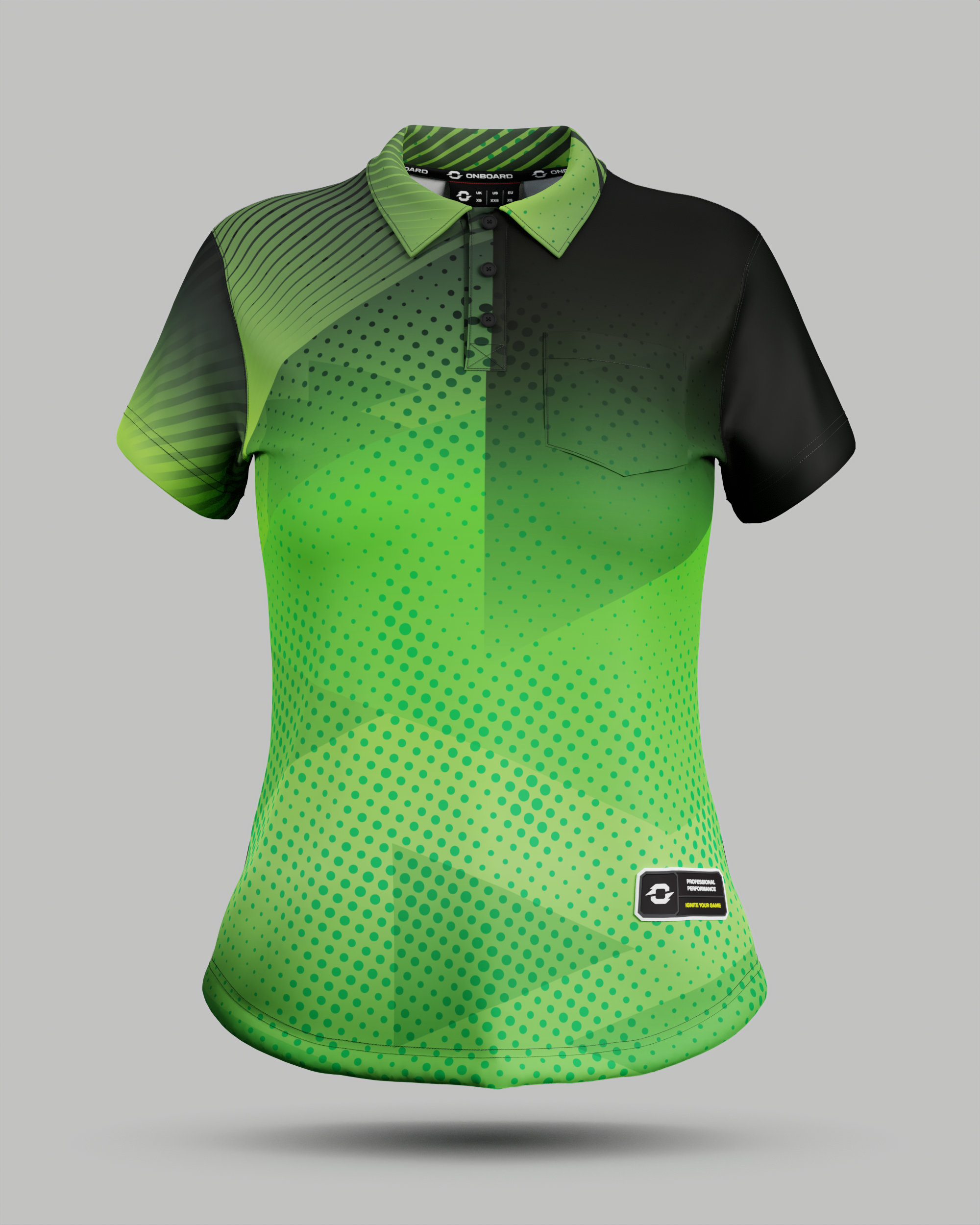 Womens Miami 2.0 3 Button Polo Collar Jersey With Pocket
