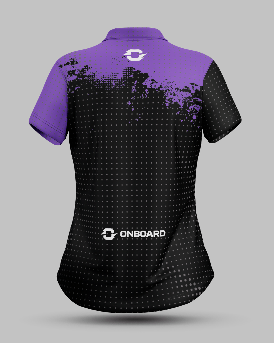 Womens Monaco 1/4 Zip Polo Collar Jersey - Onboard Sportswear