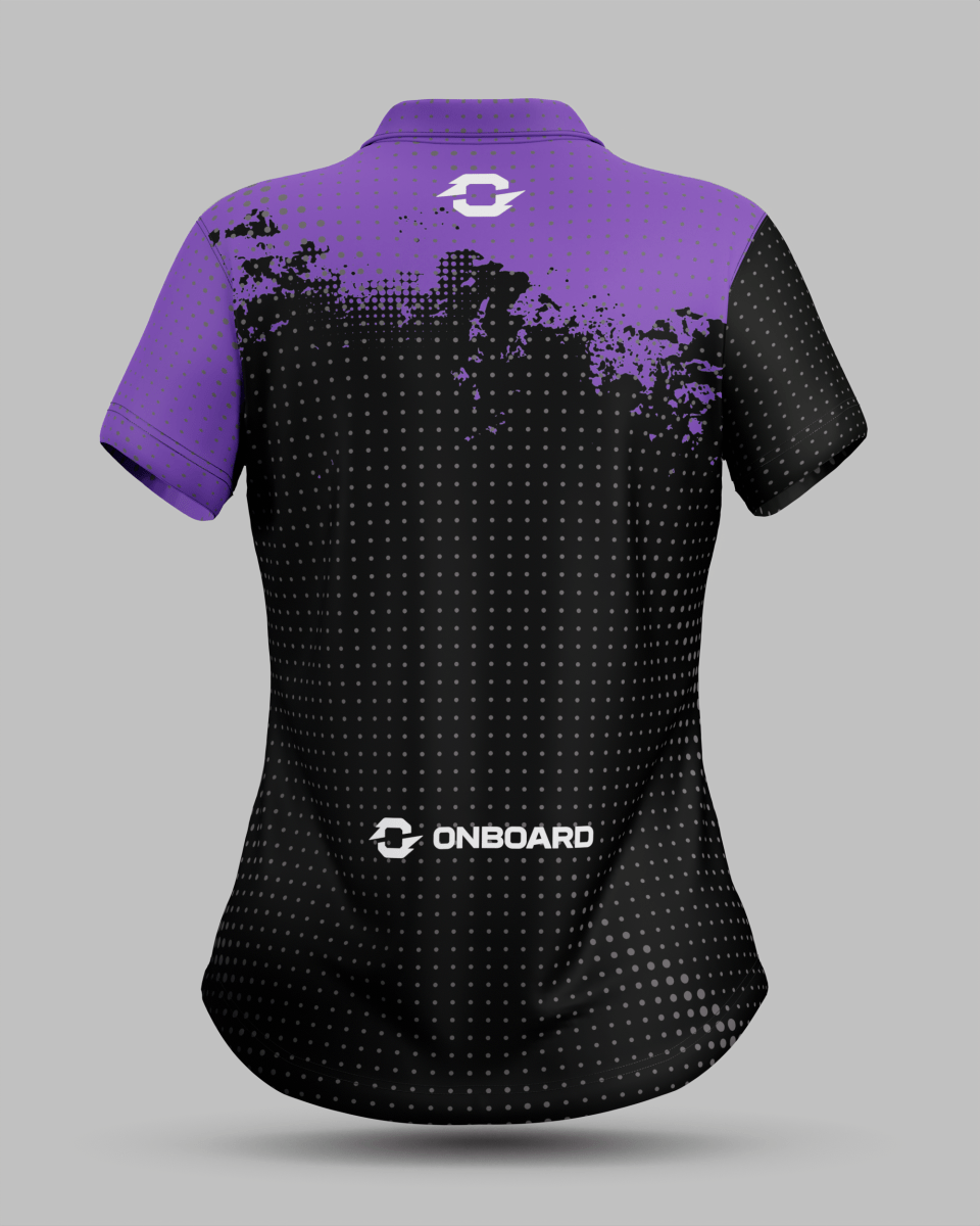 Womens Monaco 3 Button Polo Collar Jersey - Onboard Sportswear