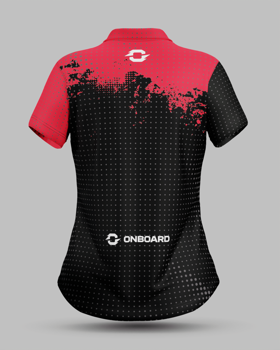 Womens Monaco 3 Button Polo Collar Jersey - Onboard Sportswear