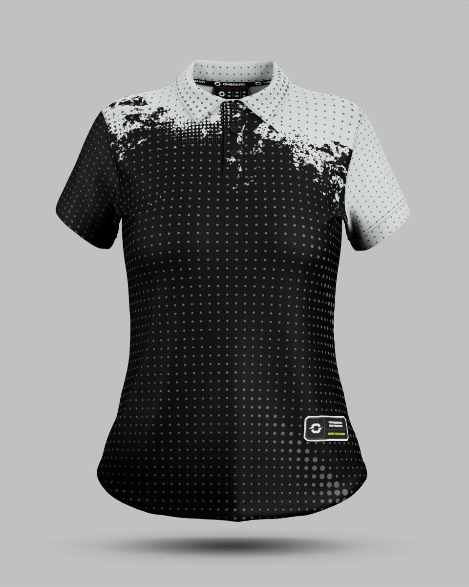 Womens Monaco 3 Button Polo Collar Jersey - Onboard Sportswear